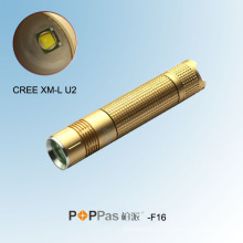 Tocha de alumínio CREE Xm-L U2 do diodo emissor de luz das mulheres (POPPAS-F16)